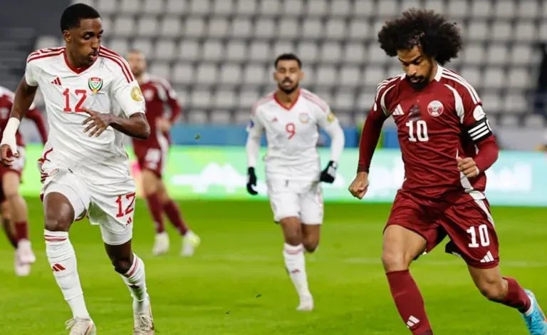 منتخب قطر تخطف بطاقة المونديال من عقر دار الإمارات في مباراة تاريخية بالتصفيات الآسيوية 1 منتخب قطر