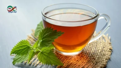 كوب شاي بالنعناع الطازج، وهو من أشهر الأعشاب الطبيعية لتهدئة المعدة والقولون