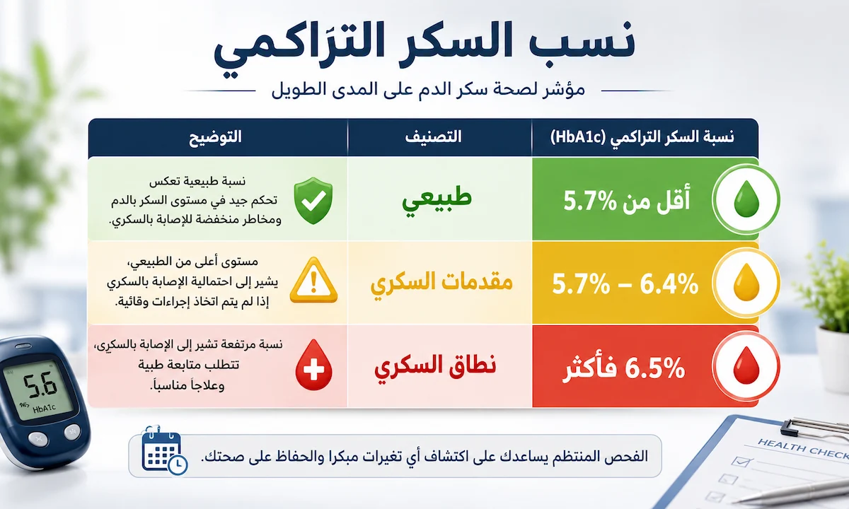 السكر التراكمي: النسب الطبيعية وحقيقة الأعشاب التي تخفضه خلال 30 يومًا 2 جدول نسب السكر التراكمي الطبيعي ومقدمات السكري والسكري